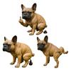 French Bulldog Garden Statue Lifelike Design Resin Dog Shape Figurine Ornament Home Garden Table Decor