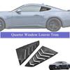 Quarter Window Louver Trim Window Glass Panel Decoration for Ford Mustang 2024 2025 Car Styling Auto Accessories Modified ABS