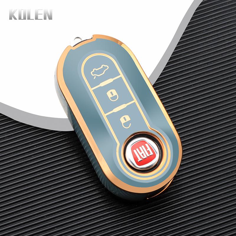 Husă Carcasă Pliabilă Cheie Auto TPU Fob Pentru FIAT 500 Ducato panda Punto 500L lancia musa Pentru Citroen jumper Pentru Peugeot Boxer