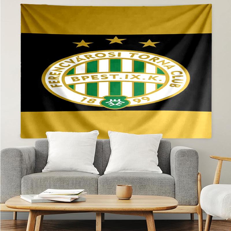 Ferencvaros TC Football Club Tapestry Accessories Playroom Tapestry, for Bedroom,Livingroom, dormitory Room Wall Decor Fan Birthday Gifts