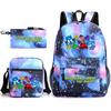 Geometry sprint game backpack geometry dash heat transfer backpack elementary school bag leisure bag