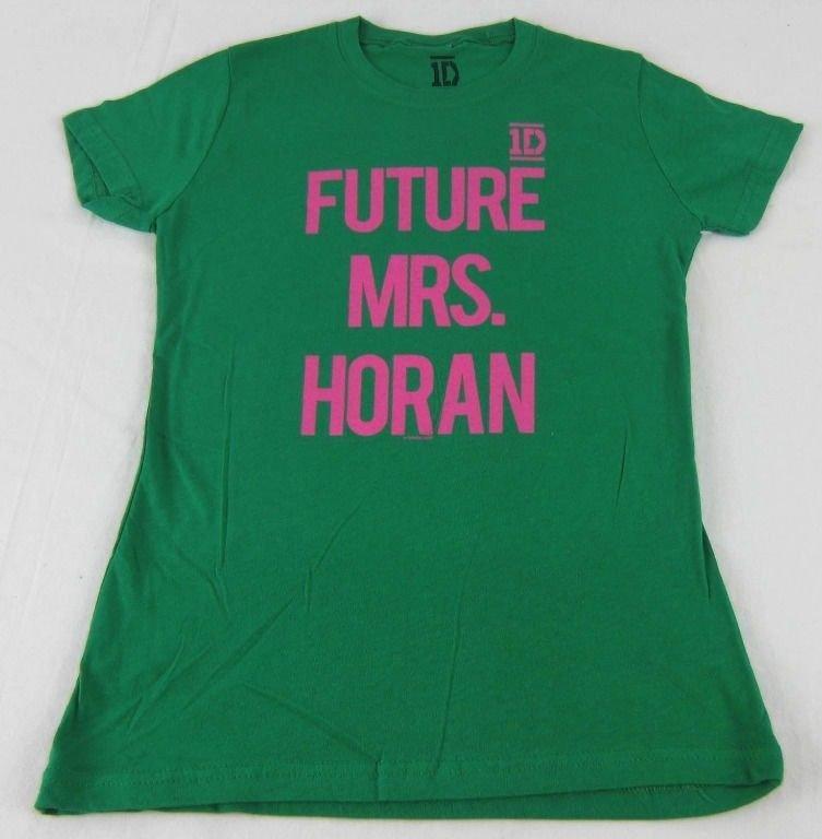 Juniors NEW Green One Direction 1D Future Mrs. Horan Niall T-Shirt  XS-M Unisex T-Shirt L