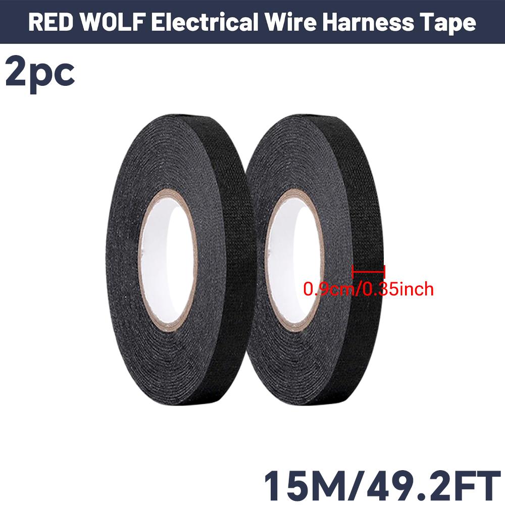 Elektrik Bandı Isıya Dayanıklı Kablo Demeti Yalıtımı Otomatik Kablolama Kumaş Bez Sarma Su Geçirmez Kablo Düzenleyici Yapışkan Bantlar