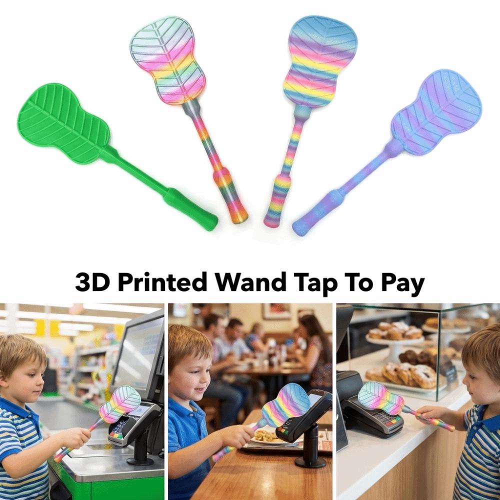 Creative 3D Print Wand Tap To Pay Convenient Checkout Lightweight Contactless Payment Sleeve Cute Funny Magic Wand Holder