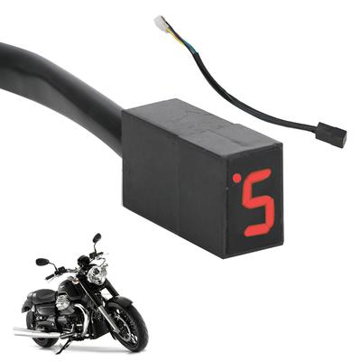 Motorrad-Schalthebel-Sensor, Motorrad-Außenseite, 5 Gänge, LED-Anzeige, Ganganzeige