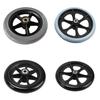 6/8 Inch Heavy Duty Wheelchair Front Castor Wheels Smooth Flexible Solid Tire Wheel Wheelchair Replacement Parts