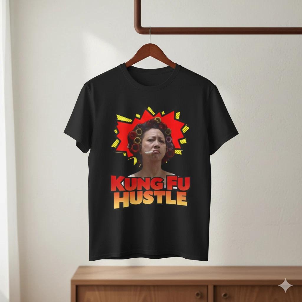 

Kung Fu Hustle Landlady Graphic T-Shirt Black Funny Movie Tee - T541 L
