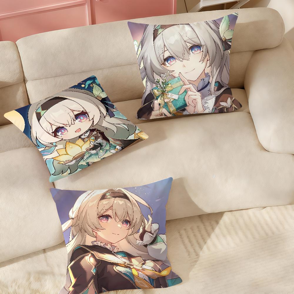 Video Game Honkai Star Rail Cyrene Firefly Pillow Case Suitable For Bedrooms Living Rooms Cars Home Decoration