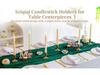 European-Style Black Gold Candlestick: Modern Romantic Table Decor & Photography Prop for Christmas