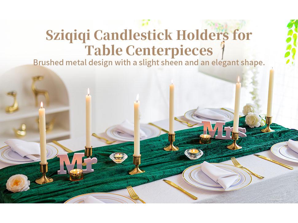 European-Style Black Gold Candlestick: Modern Romantic Table Decor & Photography Prop for Christmas