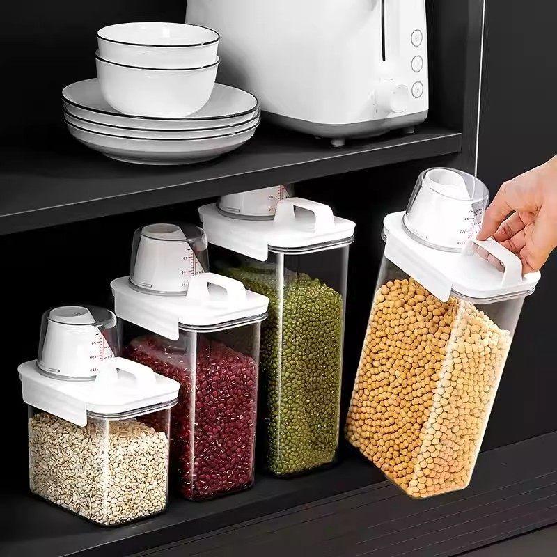 Rice Bucket, Flour Storage Tank, Insect Proof, Moisture-proof, Sealed, Grain Starch, Bean Packaging, Rice, Grains, Miscellaneous Grains Storage Box