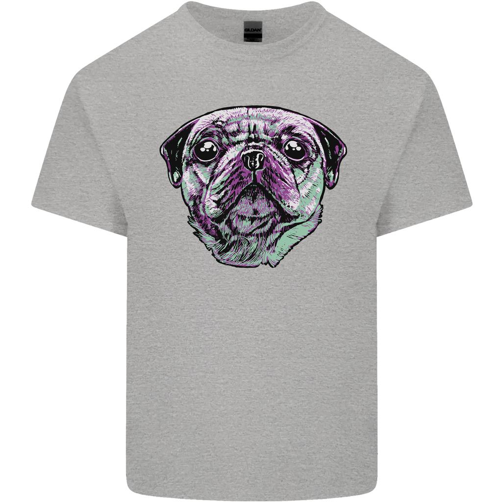 A Pug Face Dog Unisexs Light Cotton TShirt
