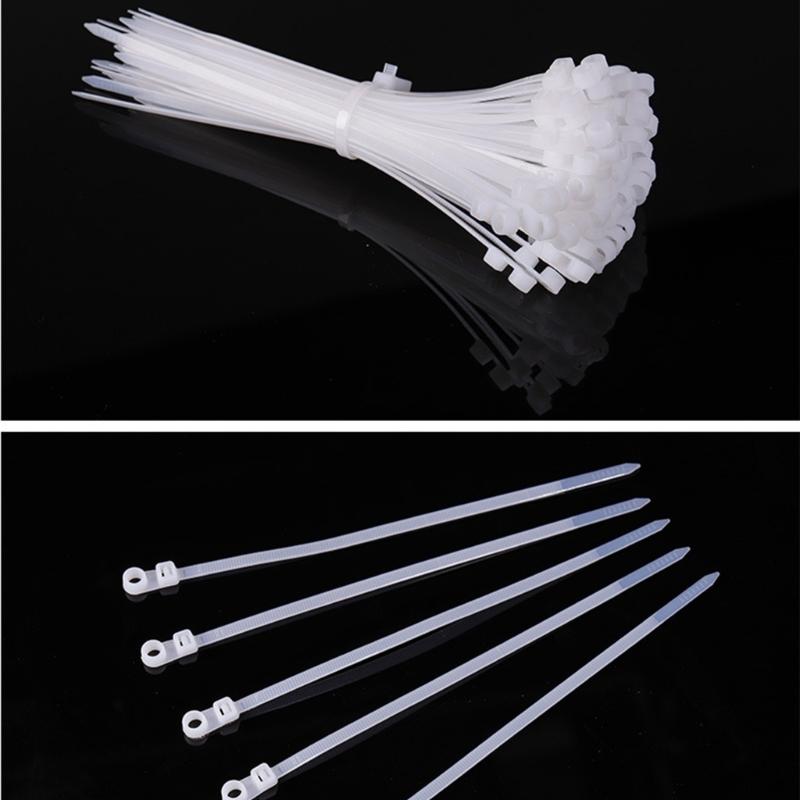 100Pcs Nylon Cable Ties Reusable Wire Ties Locking Nylon Cable Cord Management Adjustable Cord Ties Straps Enduring