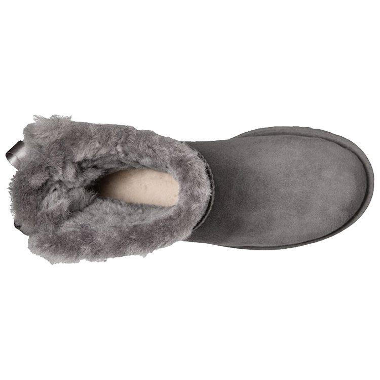 UGG Bocanc Mini Bailey Bow II Gri Femei 1016501-GREY