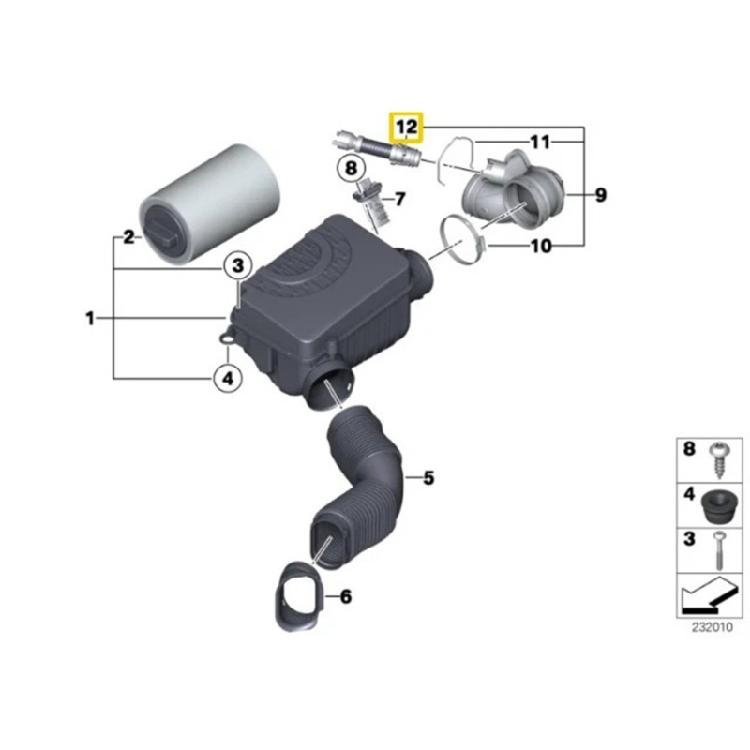 Heat Resistant Long Lasting ABS Intake Breather Pipe System Part for R55 R56 Models 13718513538 Simple DIY Installation