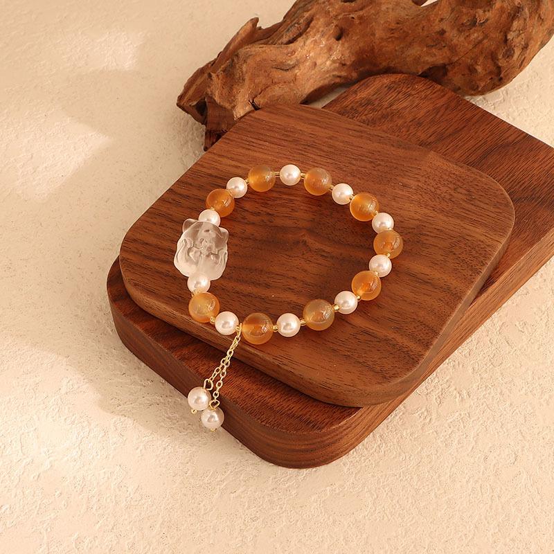 Сахарный Агат Сердце Браслет Заметки Браслет Пиксиу Подарок Прямой эфир Douyin Популярный