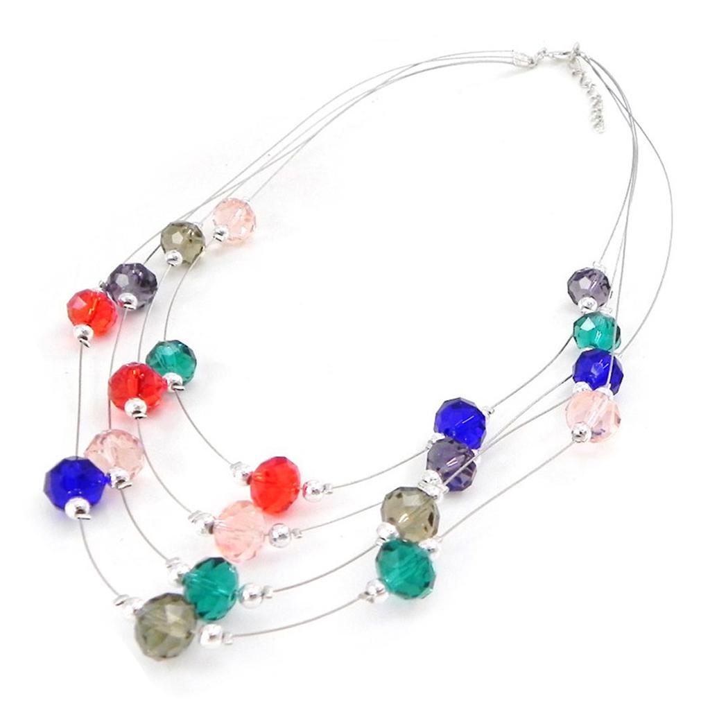 Les Trésors De Lily [I2680] - Multicolor 'Sissi' Designer Necklace