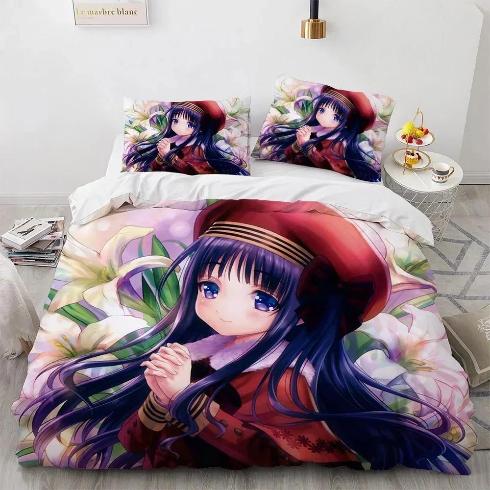 

Card Captor Sakura Bedding Set 3D Printing Anime Girl Duvet Cover Decoration For Children S Room Queen King Size 70x133cm 2pcs