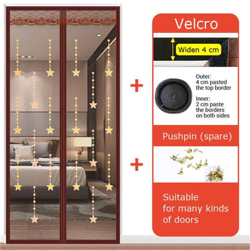 Portable Summer Mosquito-Proof Door Curtain Magnetic Screen Door Punch-Free Partition Door Curtain Mosquito-Proof