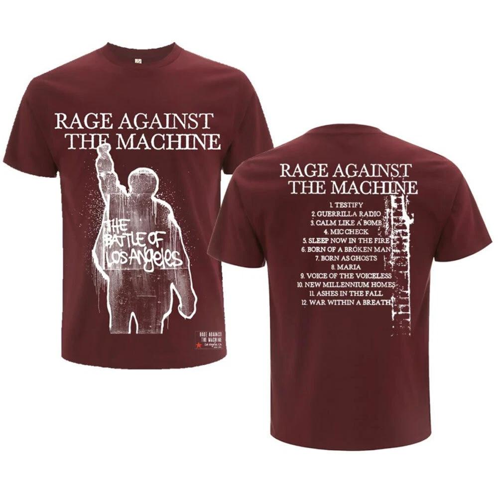 Rage Against The Machine Unisex Tshirt Bola Album Cover (Back Print) S