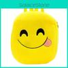 Adorable Cute Smile Emoji Face Backpack For Kids Crafted With Plush Material