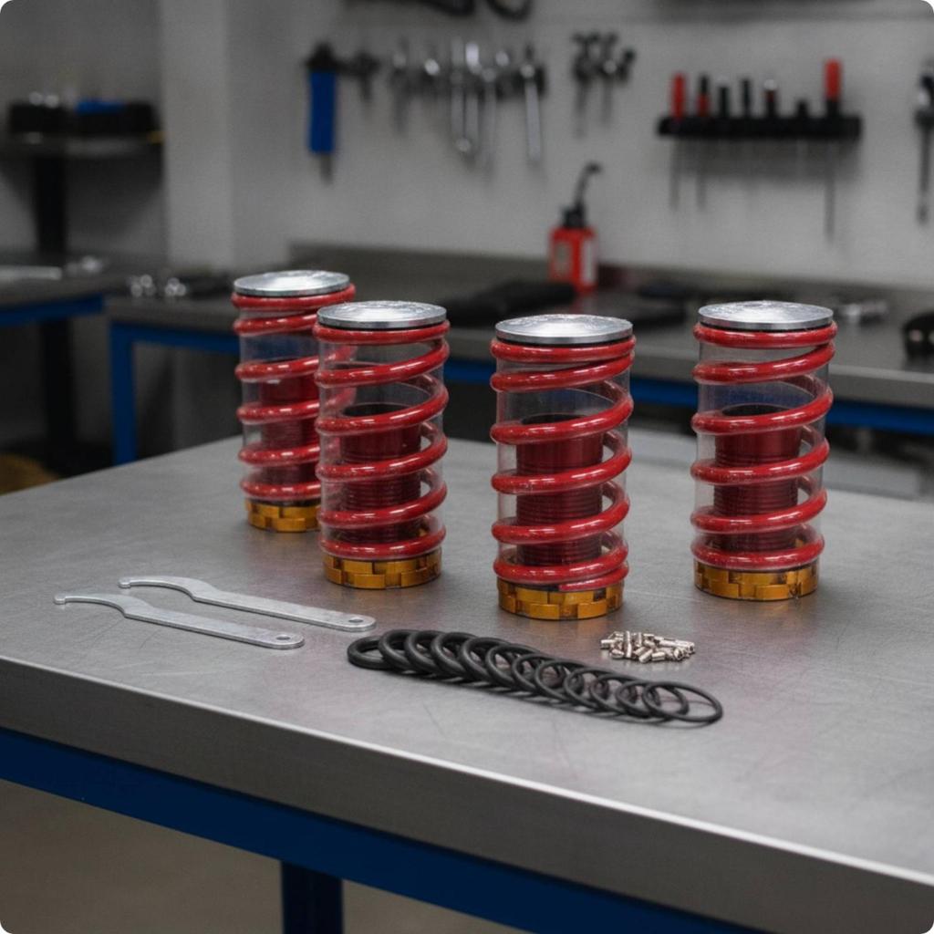 4 Pieces Damping Spring Kit Adjustable Springs Performance for Tuner Drivers