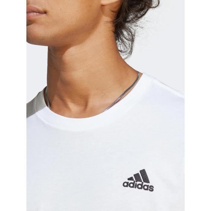 Tee shirt - Adidas - M sl sj t - Blanc - 100% Coton - Manches courtes