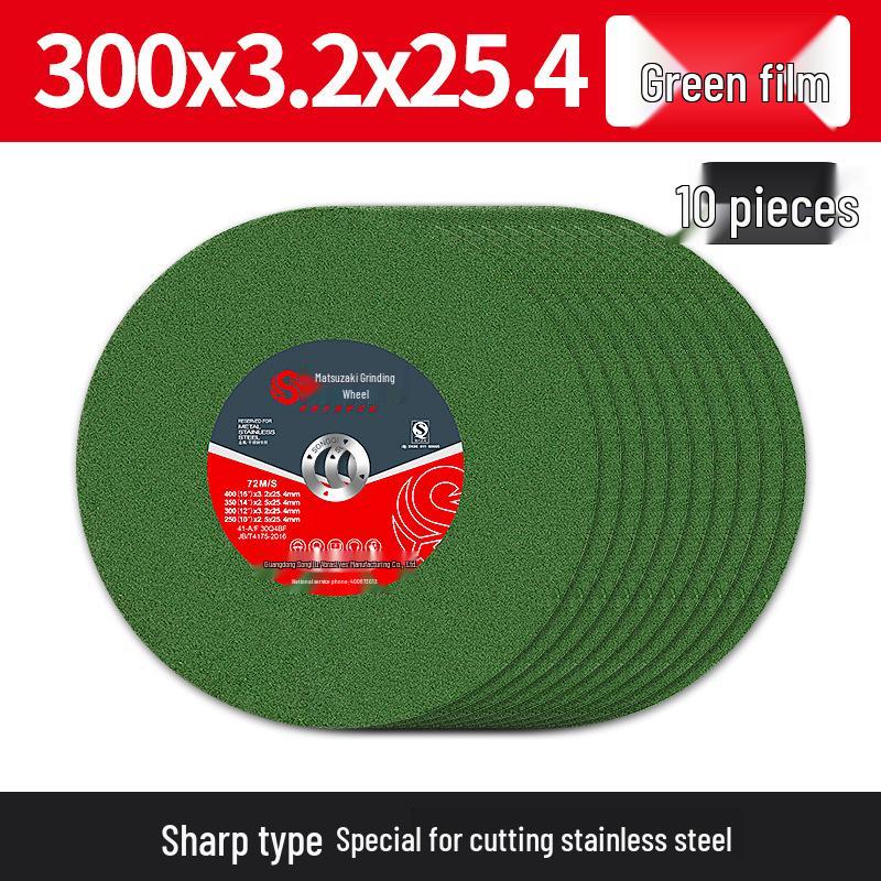 350mm Stainless Steel Cutting Disc, 4-Type Thickness, Profile Metal Grinding Wheel for 355/400 Industrial Saw Machines