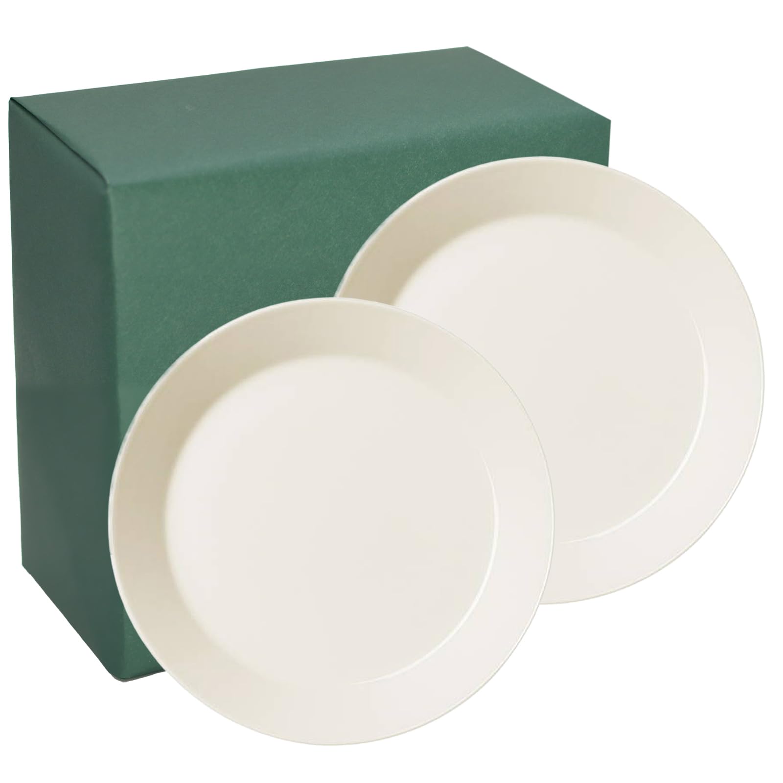 [iittala Official Gift Wrapping] Teema Plate, 21cm, Pair (2 pieces), White, Scandinavian Tableware, Christmas Gift, Wedding Gift, Birthday Gift, House