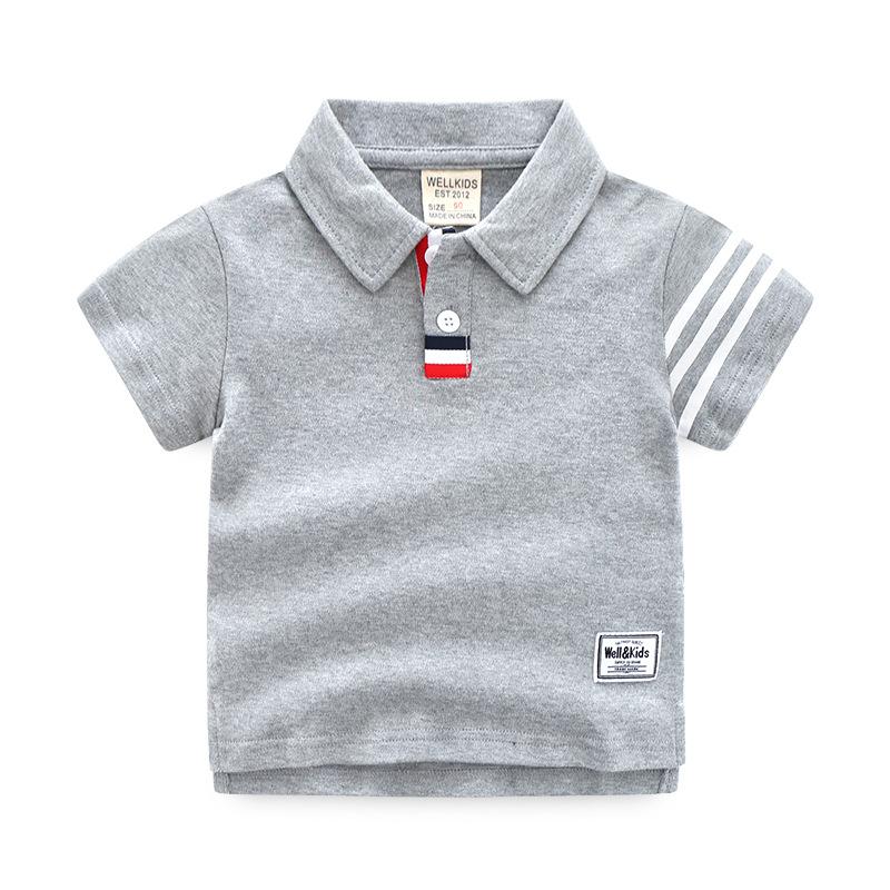 Boys Polo Shirt Short Sleeve Sports Casual Collared T Shirt Lightweight Summer Top for Toddler and Kids