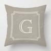 Zuhause Wohnzimmer Mode Grau Buchstaben Dekoration Kissenbezüge Leinen Dekokissenbezüge 45*45 Kissenbezug 40x40cm 50x50 45x45
