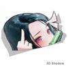 Cartoon Car Sticker for Nezuko Kamado Demon Slayer Peeker Big Head Anime Vinyl Rear Windshield Trunk Stickers,13cm*13cm