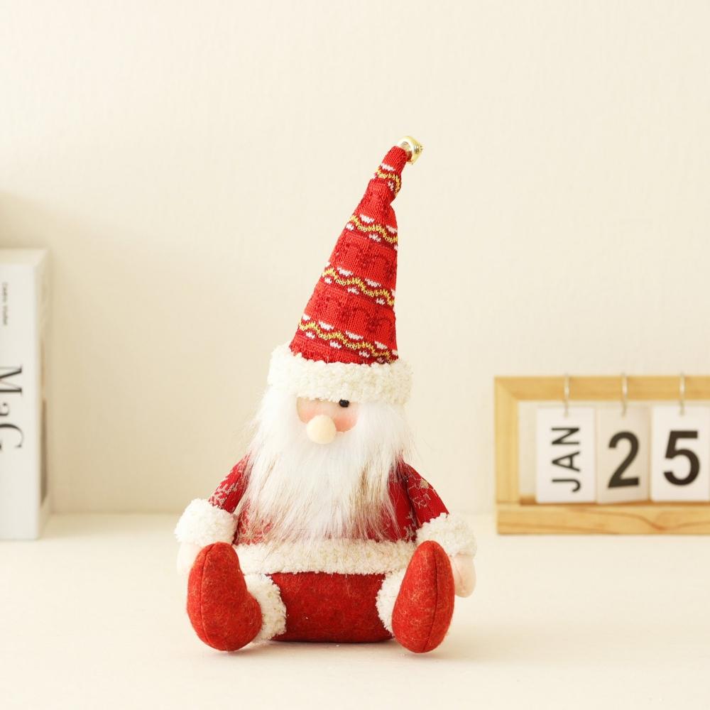

1PC Cute Knitted Dolls Santa Ornaments for Christmas New Year Birthday Party Wedding Carnival Home Decoration Gift Commemoration