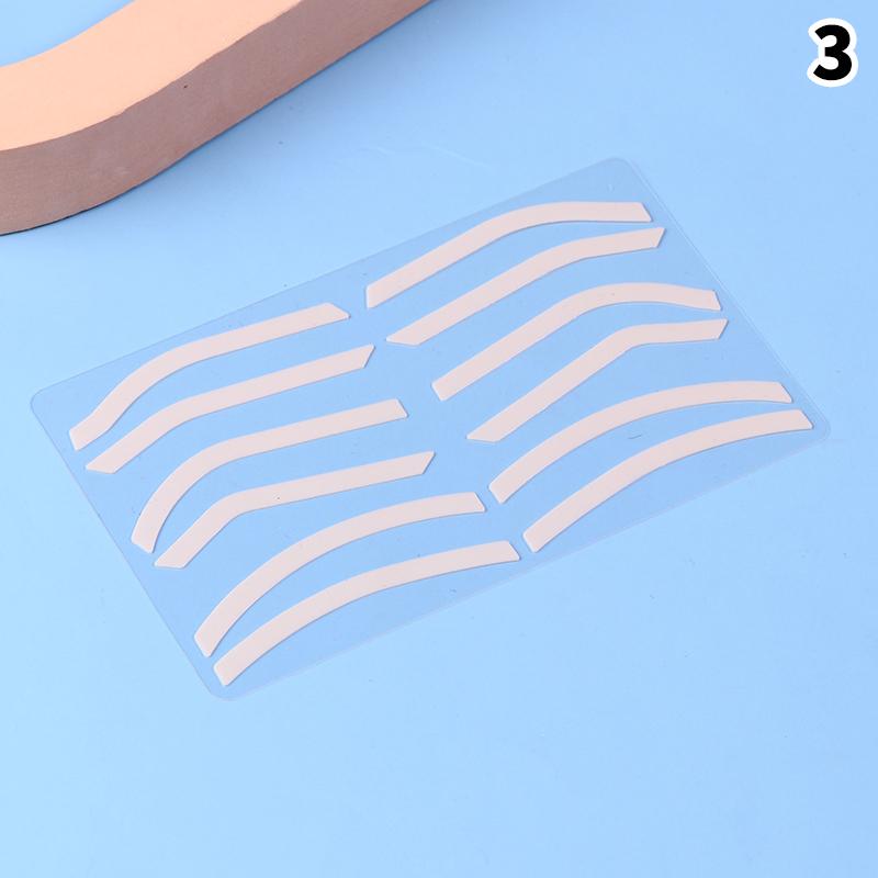 Microblading Zubehör Verstellbare Augenbrauenform Silikon Augenbrauenformungsaufkleber Hilfs-Augenbrauenschablone Make-up Werkzeuge