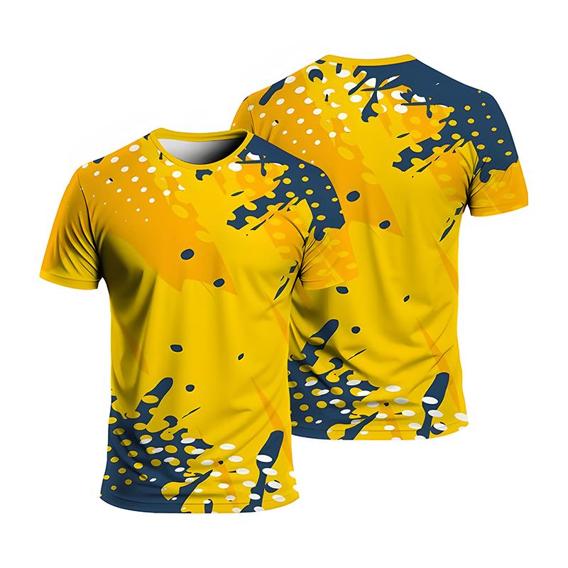 Summer 3D Printing Fashionable Summer Comfortable Breathable Quick Drying Unisex Sports T-shirt Comfortable Casual Daily Short Sleeved T-shirt