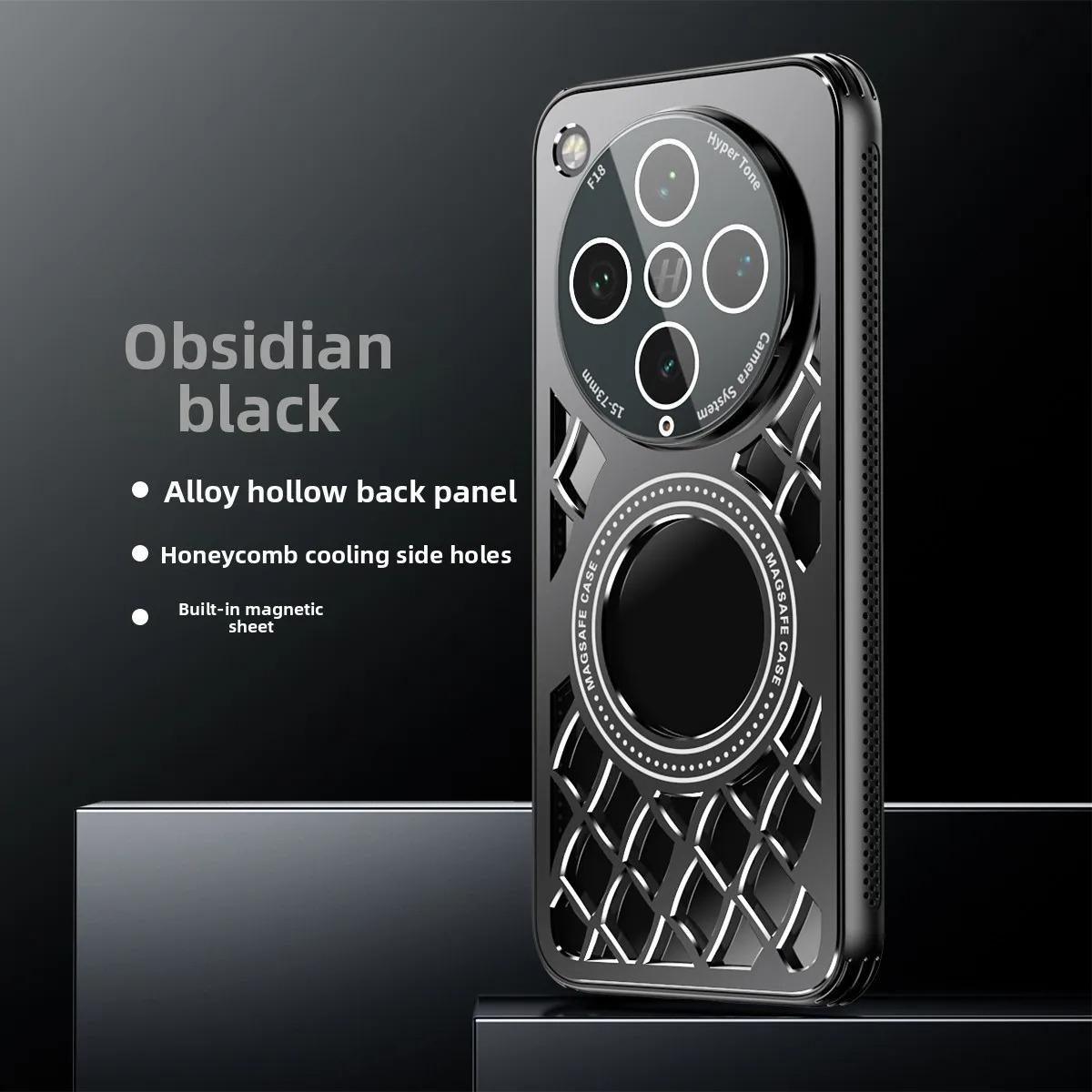 

Задняя крышка из твердого сплава с теплоотводом, магнитная, противоударная, для OPPO Find X8 Ultra X8Pro X8S + Plus, защитный чехол Magsafe Oppo Find X8 Ultra чёрный