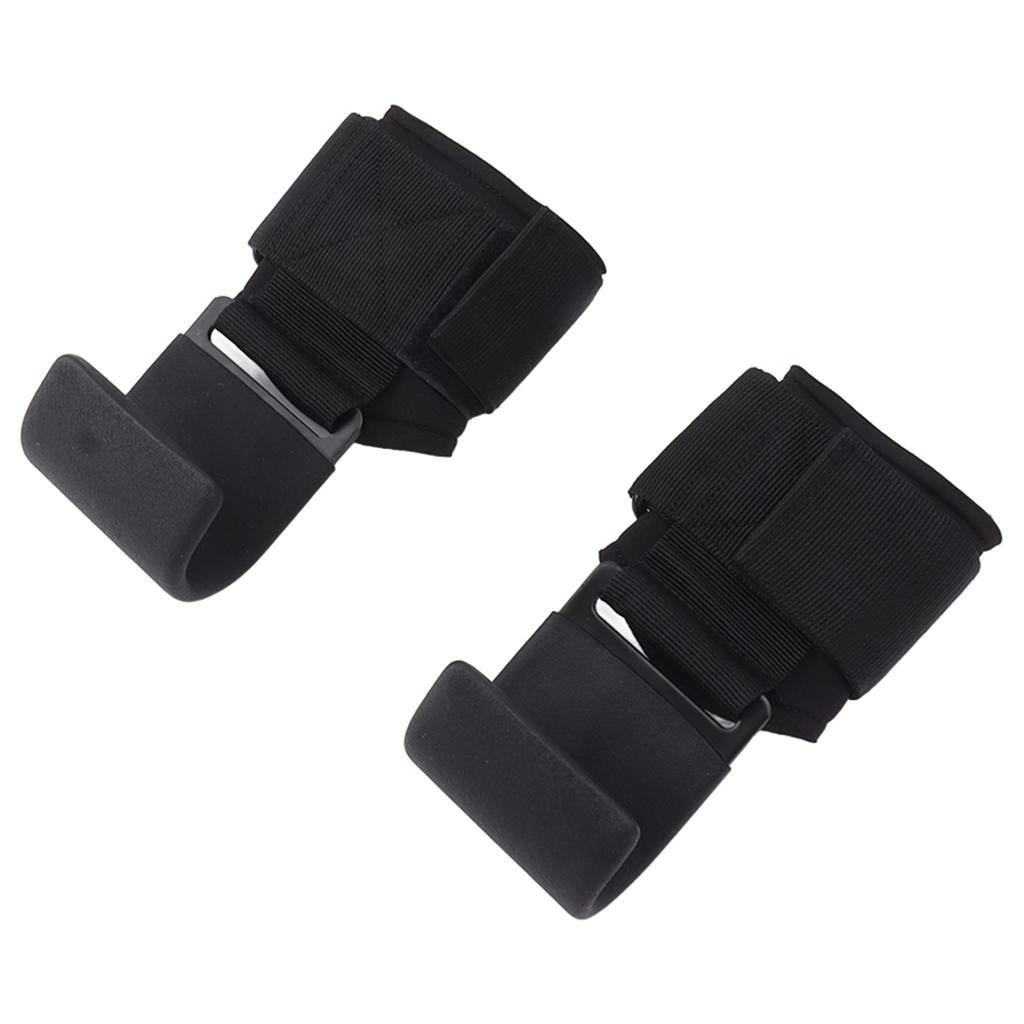 Weight Lifting Hook 2PCS Thicken Pads Non Slip Heavy Duty Lifting Wrist Straps for Men Women Adult