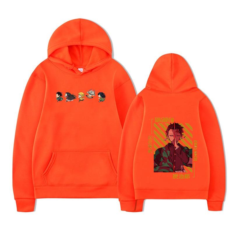 Autumn Anjuro Bakugou Hoodies Men Women Fashion High Street Sweatshirts Vintage Pullovers Tanjiro Hoodie Oversized Tops