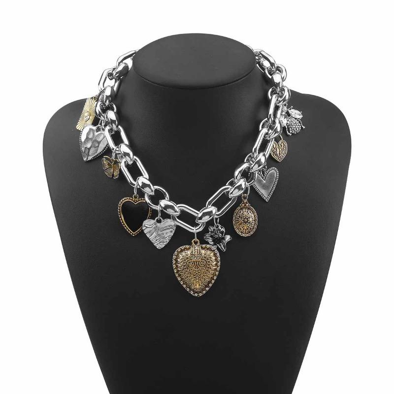 1PC Geometric Pearl Gemstone Earrings ZA Acrylic Alloy Resin Pendant Necklace Titanium Jewelry