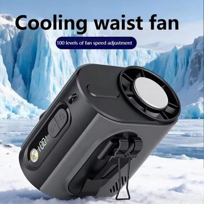 Brushless Motor Waist Cooling Fan Hands-Free Fast Speed Waist-mounted Fan Bladeless Design Portable Clip Portable Waist Fan