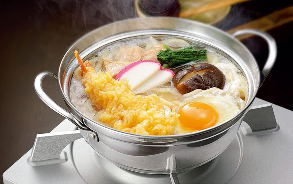 Kakusee Tabletop Small for Stainless Steel with Glass Small and Gas and Induction Shikisai Silver Pot, 18cm, 1-2 People, Rust-Resistant Lid,