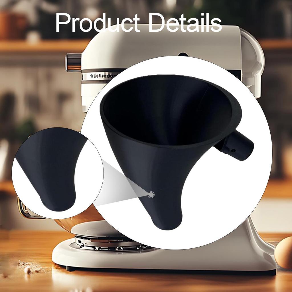 Flour Funnel Gift Lightweight Kitchen Accessories Replacement for Egg Liquid Both Flour Comfortable Grip Powder Funnel Parts