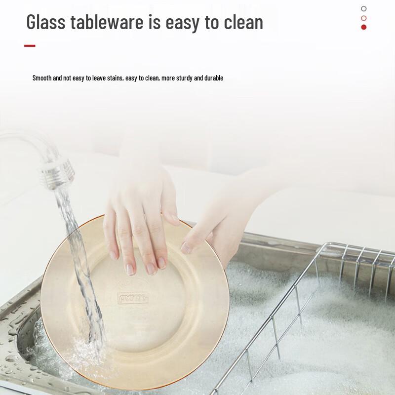 Aiyiyaoxuan Glass Dining Set (7-Piece)