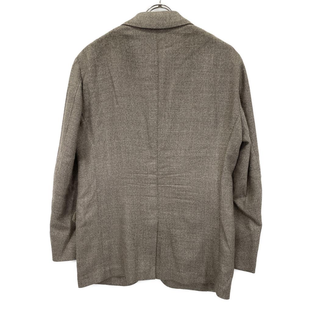 TOMORROWLAND PILGRIM 61-07-21-07103 Loro Piana Wool Silk Linen Basket Cloth Single Size 2B Jacket 46 beigeUsed