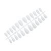 Solid Glossy Milky White Fake Nails Natural-looking Easy To Take On and Apply for Shopping Traveling Dating