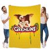 Manta Adorable de la Película Gremlins - Suave y Mullida Manta de Forro Polar con Adorable Personaje Gremlin sobre Fondo Amarillo Vibrante - Perfe