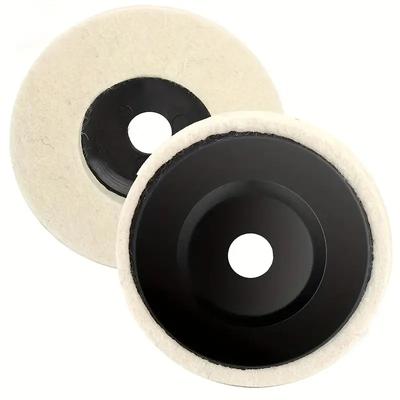 1Pc 50mm/75mm Wool Polishing Wheel Polishing Pads Angle Grinder Wheel Felt Polishing Disc for Metal Marble Glass Ceramic