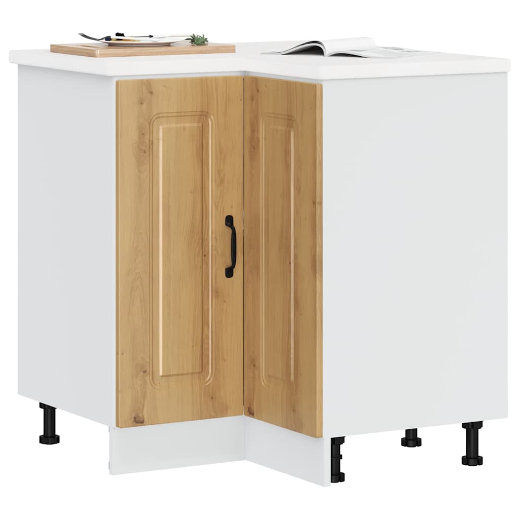 Corner Kitchen Base Cabinet Kalmar Artisan Oak Particleboard