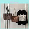 Leopard Print Large Capacity Tote Bag With Zipper Closure For Casual Daily Use