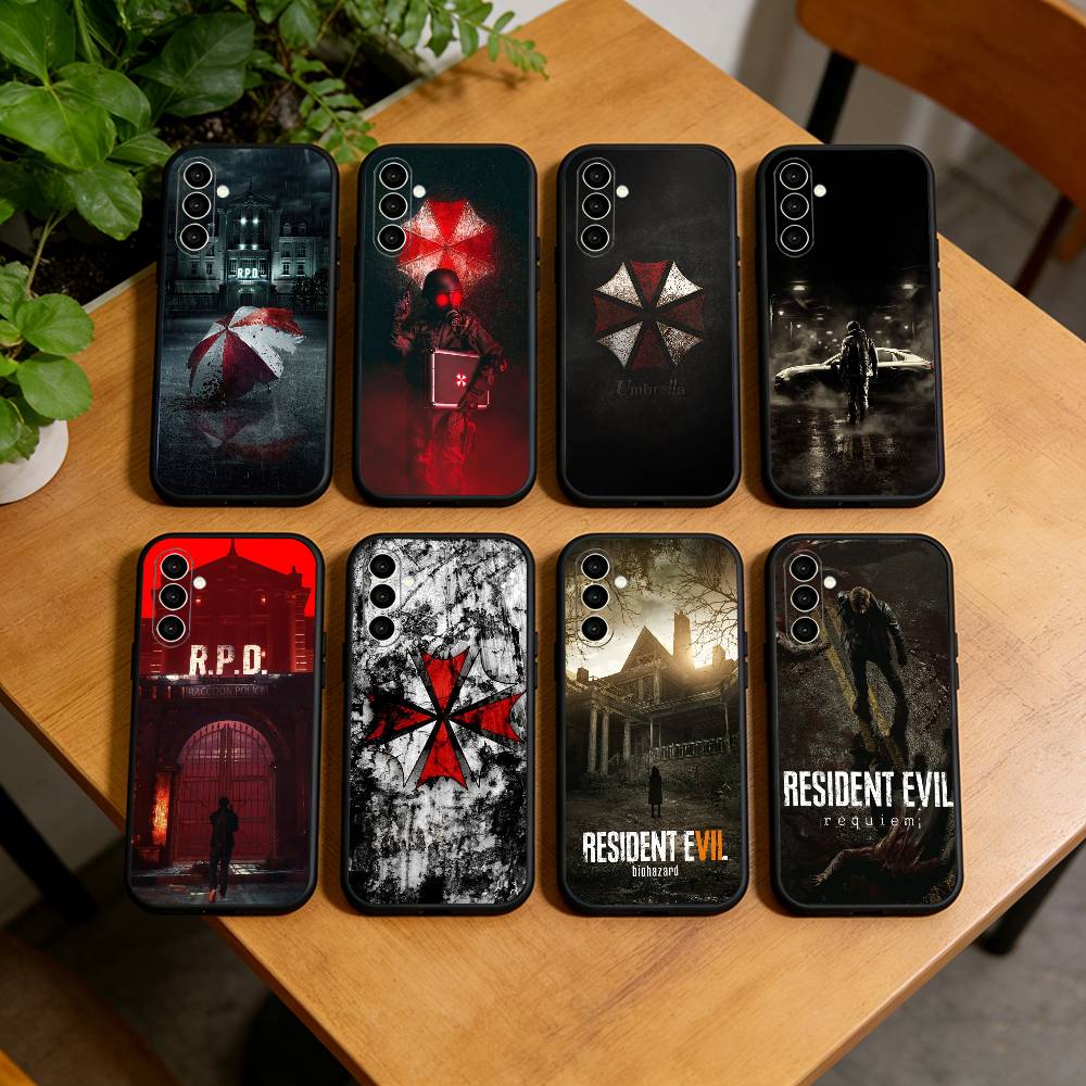 Resident Evil GAME Phone Case For Samsung Galaxy A73,A72,A71,A70,A53,A52,A51,Soft Silicone Black Cover